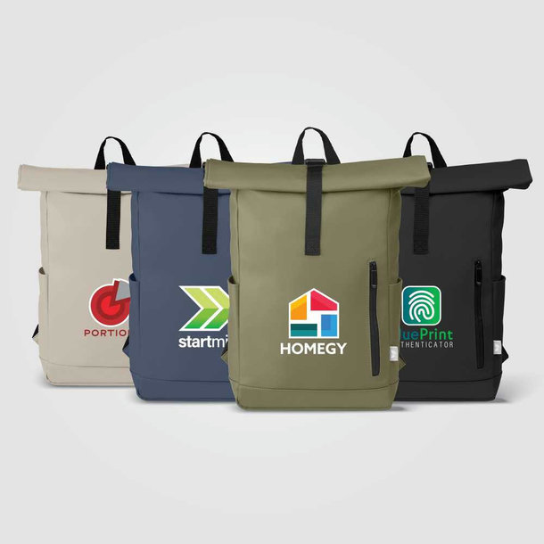 Malmö - Rolltop-Rucksack aus Recyclingmaterial - Wasserdicht