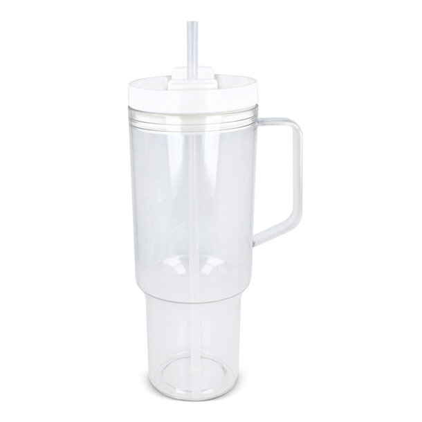 Miami Becher mit Henkel transparent 1,2 l R-PET