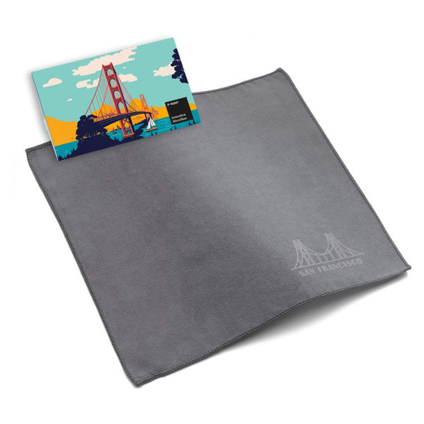 Microfaser-Prägetuch 20x20 cm im Papieretui, All-Inclusive-Paket