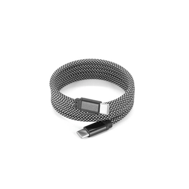NADELLA. USB-C-zu-USB-C-Kabel mit geflochtenem Polyesterkabel (60 W) und einem Magnetsystem zum einfachen Aufwickeln
