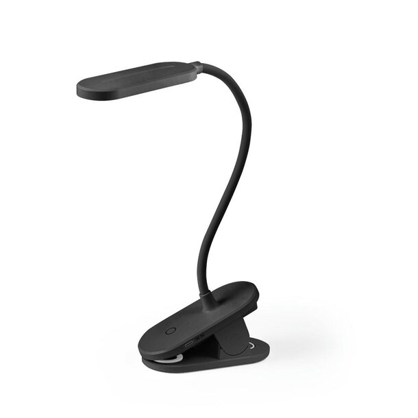 NESBIT II. Tragbare Schreibtischlampe mit Clip und 30 Stunden Betriebsdauer aus 65 % rABS