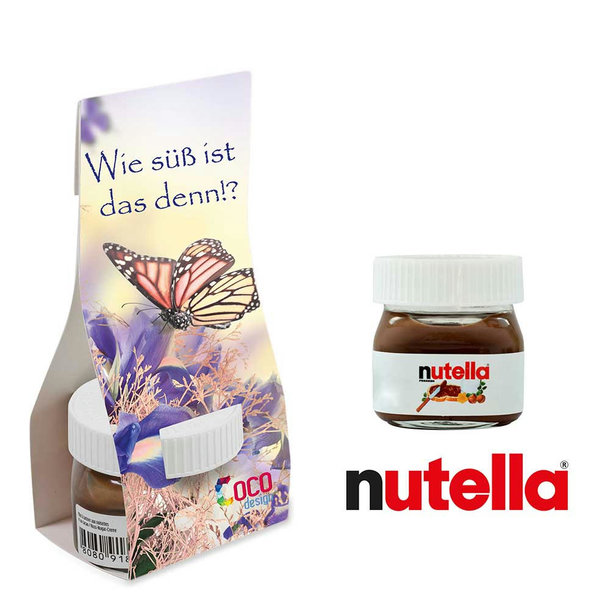 Nutella in Überreichverpackung - mit Digitaldruck