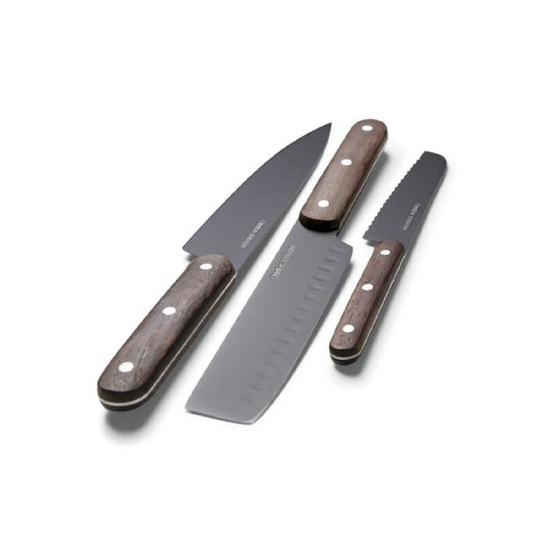 Orrefors Jernverk Messerset holz 3er-Set