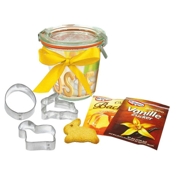 Oster-Backförmchen im Weck-Glas