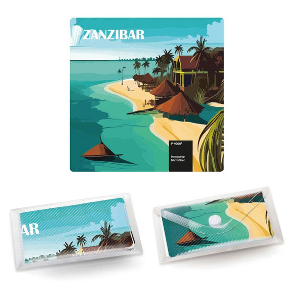 POLYCLEAN Displaytuch 18x18 cm im Etui, All-Inclusive-Paket