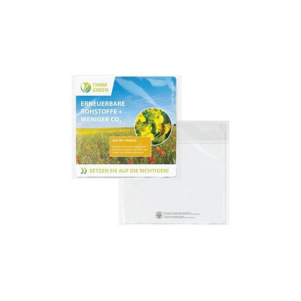 POLYCLEAN rPET Displaytuch 18x18 cm im Cellulosebeutel, All-Inclusive-Paket 