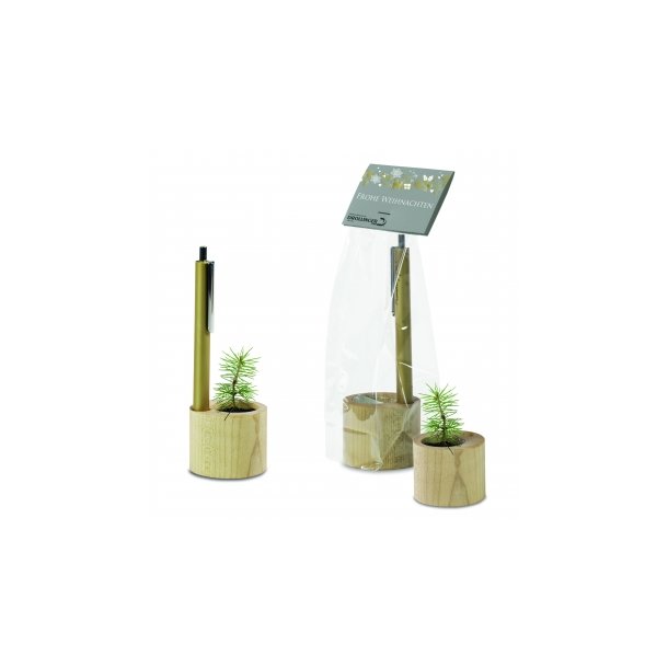 Pflanz-Holz Kugelschreiber Set 