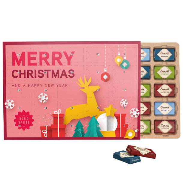 Premium Tisch Adventskalender Eco