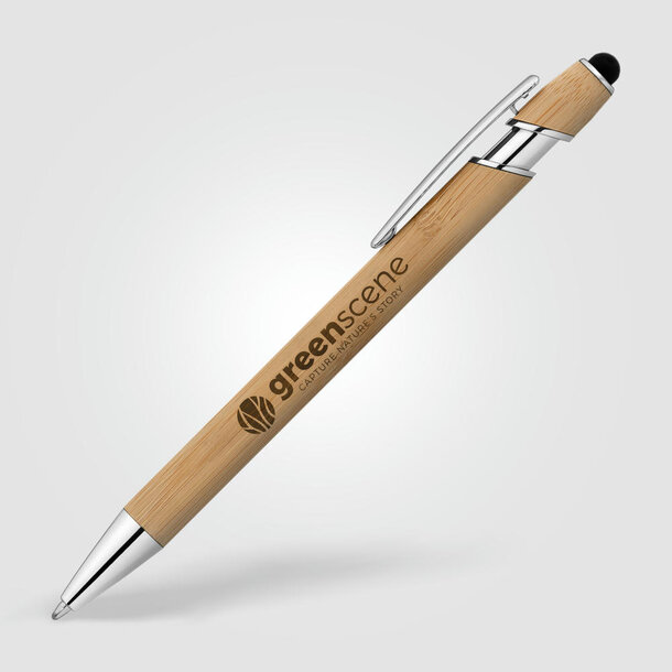Prince Bamboo Kugelschreiber - m/Stylus