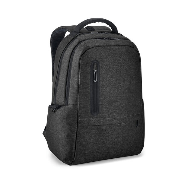 RE-BOSTON. Wasserabweisender 2Tone-Laptop-Rucksack aus recyceltem Nylon mit 210D-Fach