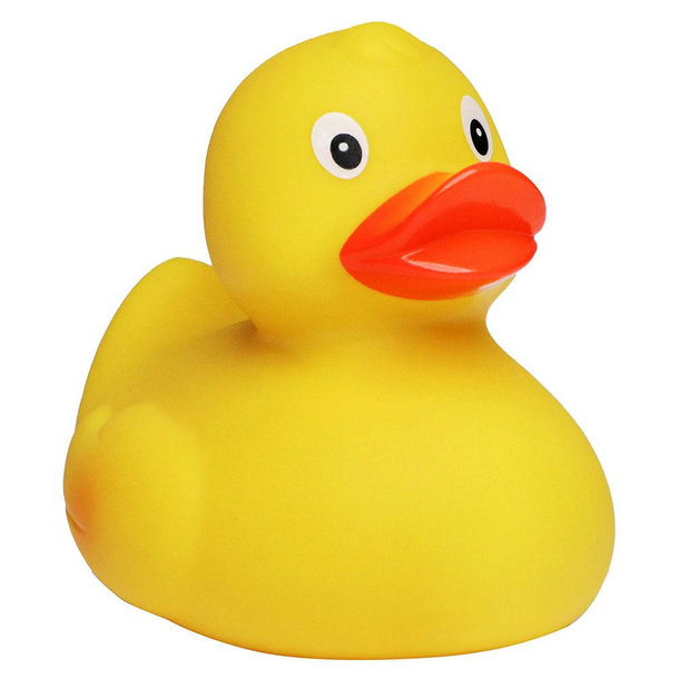 Renn-Ente, mit Metallplatte