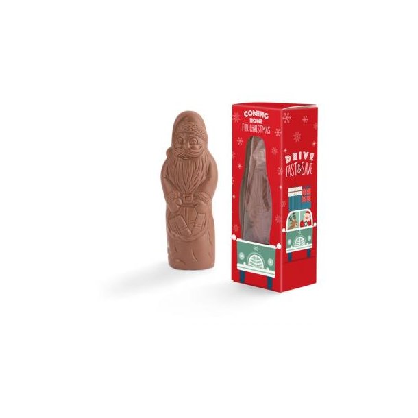Rettergut Weihnachtsmann Werbeverpackung aus weißem Karton