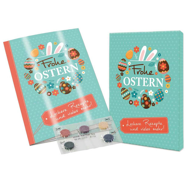 Rezeptbuch-Set "Ostern" - Eierfarben-Set neutral