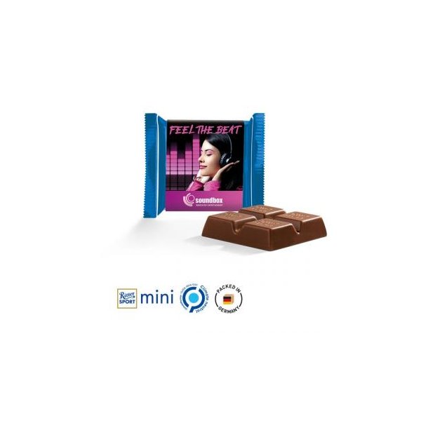 Ritter SPORT Mini aus weißem Papier Ritter SPORT Mini Edelvollmilch