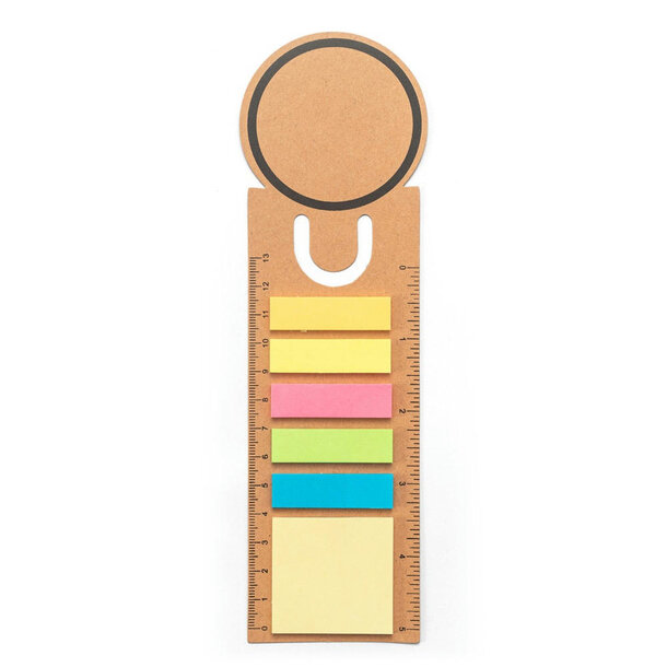 SAWYER. Büroset 3-in-1- aus 100 % Recyclingpapier mit runder Oberseite und schwarzem Aufdruck rundum
