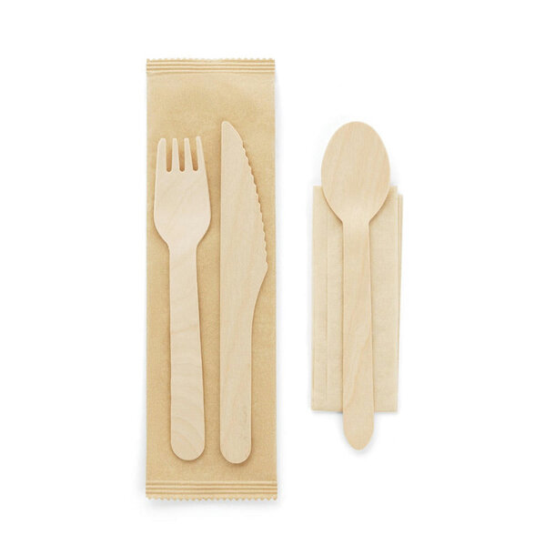 SUYA. Besteck-Set aus Holz
