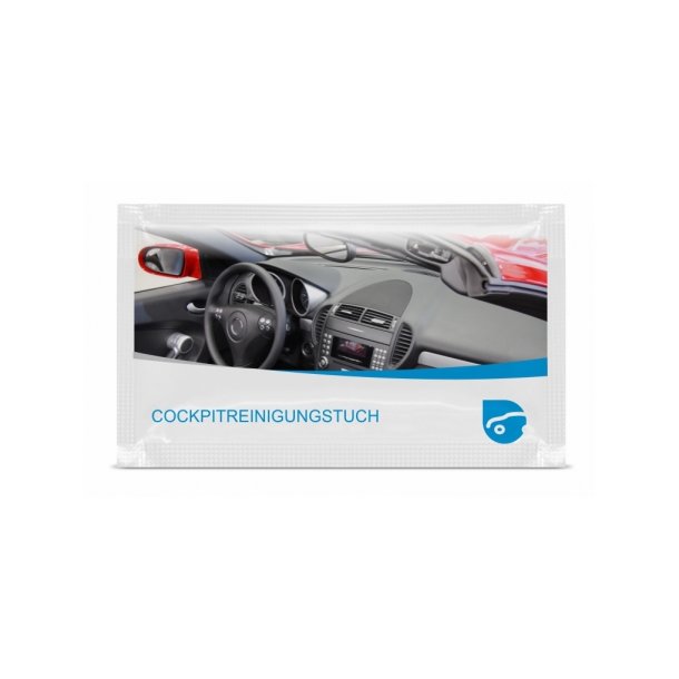 Sachet mit Cockpitreinigungstuch