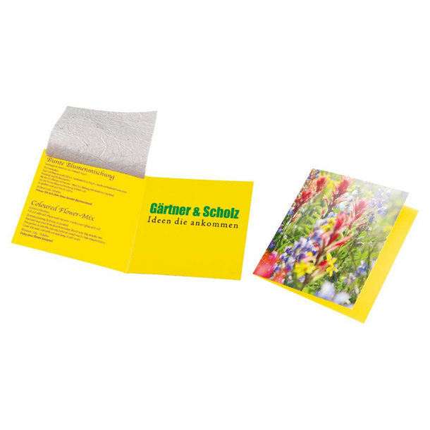 Samenpapier Blumenkärtchen