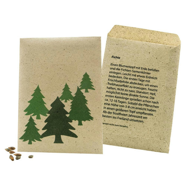 Samentütchen Graspapier Weihnachtsbaum 82 x 114 mm
