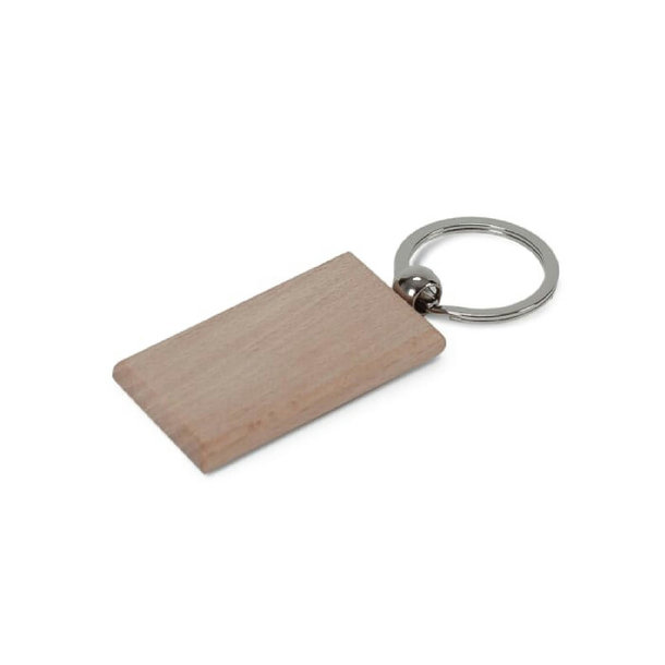 Schlüsselring Holz rechteckig