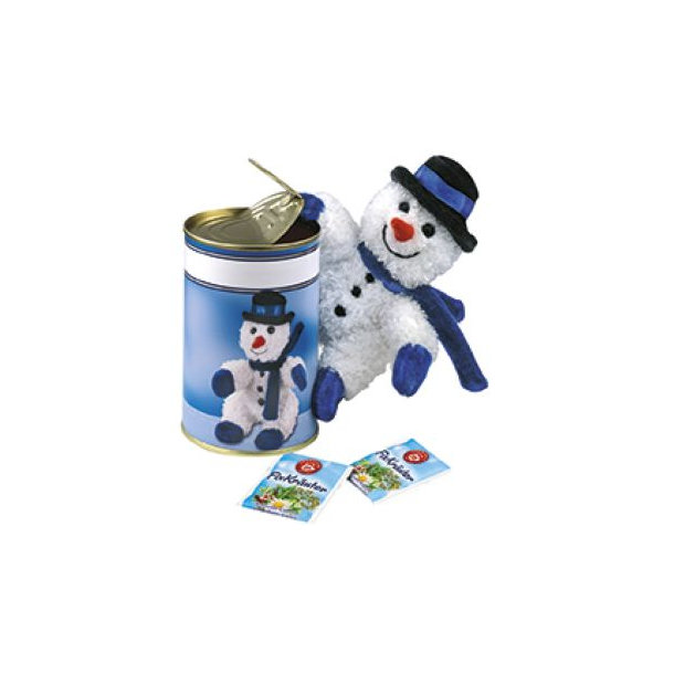 Schneemann in der Dose