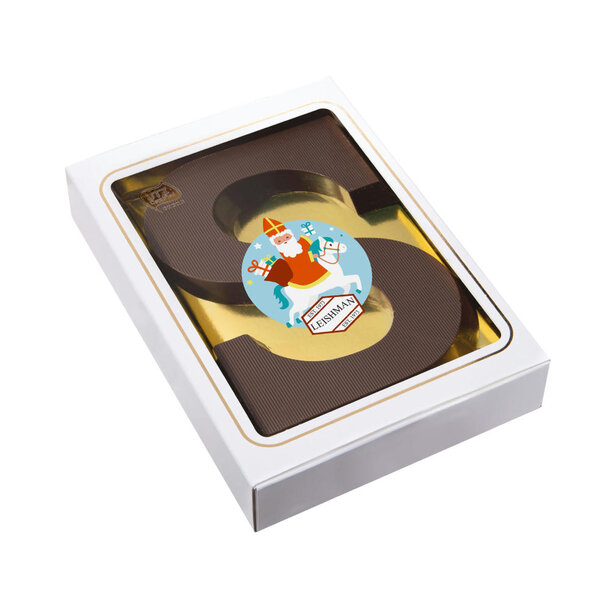 Sinterklaas Buchstabe "S" Zartbitterschokolade  150 Gramm