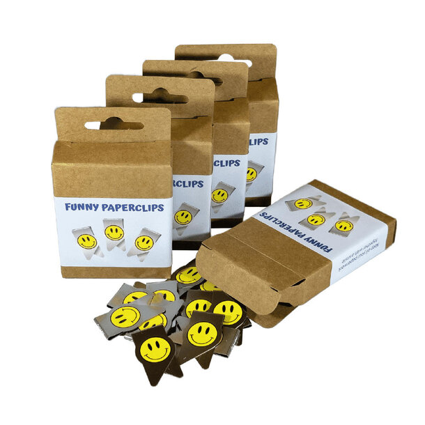 Smiley Büroklammer in Blisterverpackung