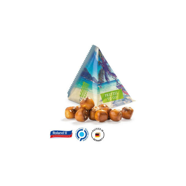 Snack Tetraeder Folie, weiß Roland Pretzel Balls