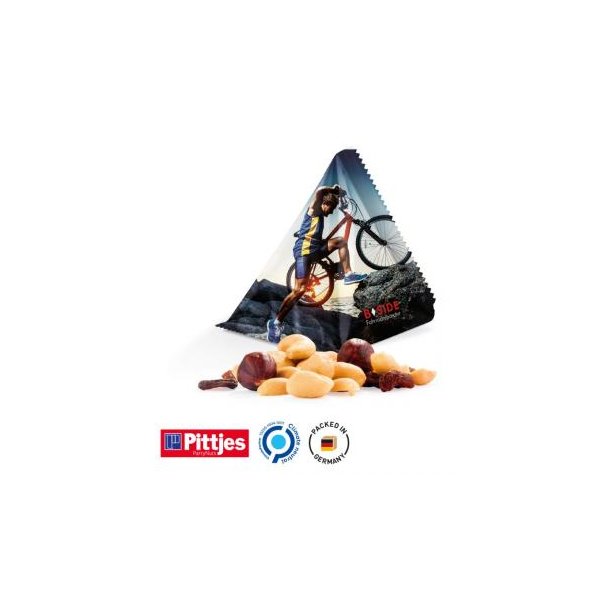Snack Tetraeder Folie, weiß Pittjes Studentenfutter