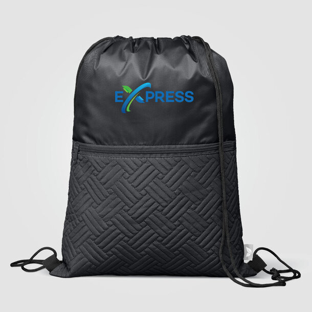 Sora Rucksack mit Kordelzug gesteppt aus recyceltem Material – 6 L