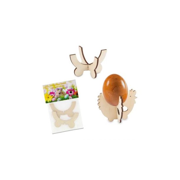 Steck-Eierbecher Huhn mit Lasergravur