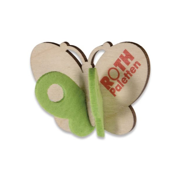Steckfigur-Schmetterling mit Steckfiguren-Karte Digitaldruck 4/0c 