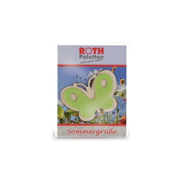 Steckfigur-Schmetterling mit Werbetüte