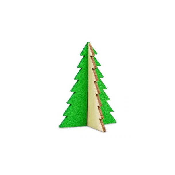 Steckfiguren-Karte Filz - Baum 4/4-c