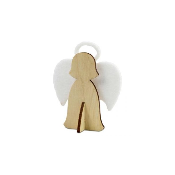 Steckfiguren-Karte Filz - Engel 4/4-c
