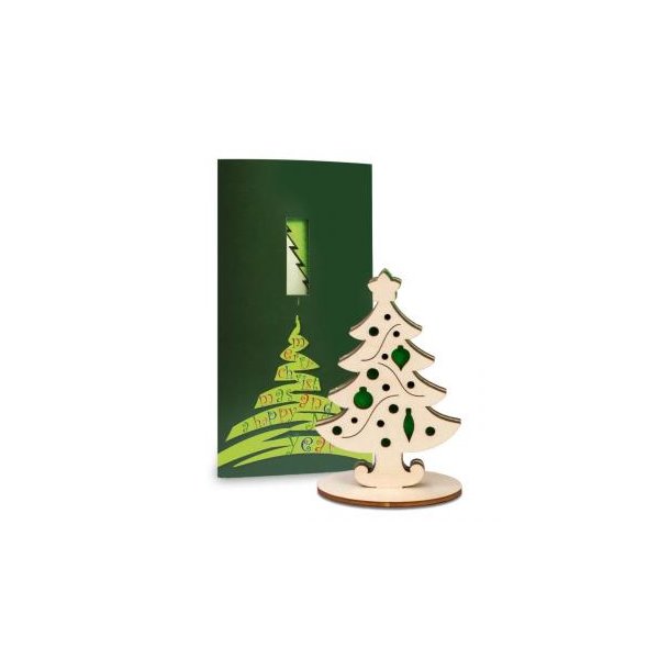 Steckfiguren-Karte Filz Premium - Tannenbaum Premium 4/4-c