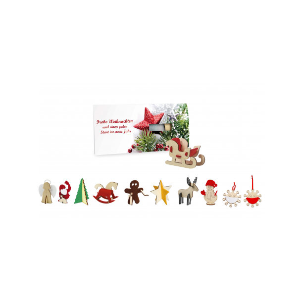 Steckfiguren-Karte Filz Standardmotiv