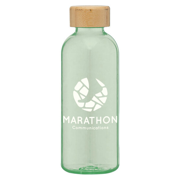 Strom - 650 ml rPET Trinkflasche mit Bambus-Deckel