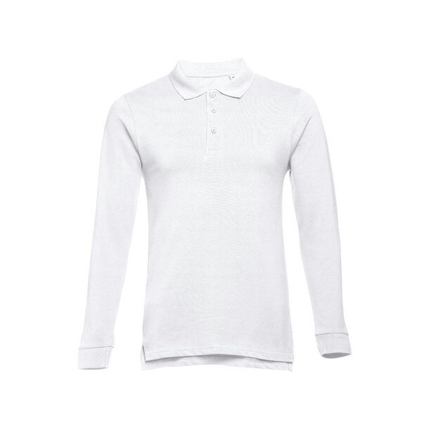 THC BERN WH II. Langarm-Poloshirt aus Baumwolle für Herren