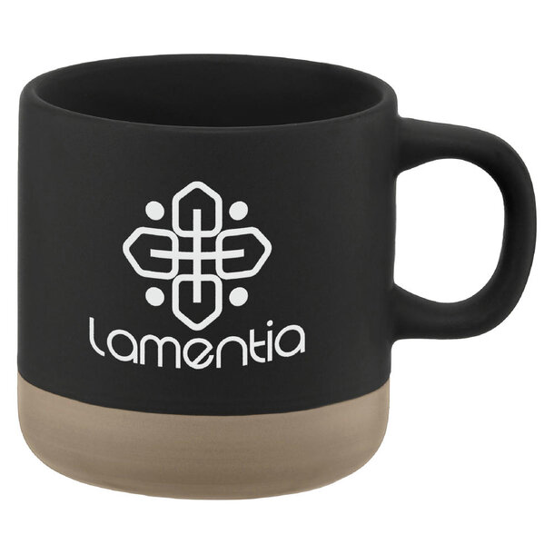 Terra - 350 ml Keramiktasse mit Tonbasis