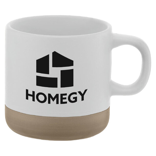 Terra - 350 ml Keramiktasse mit Tonbasis