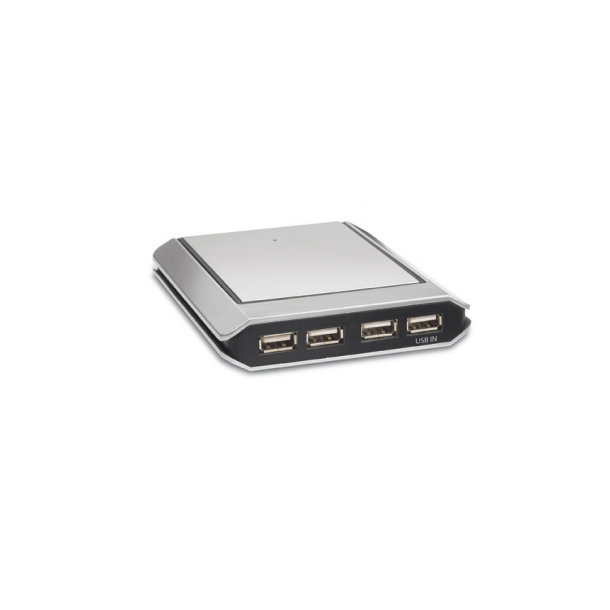 USB-Hub mit 3 Anschlüssen und Wecker REFLECTS-SOBRAL