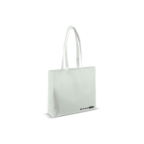 Umhängetasche R-PET weiß 100g/m²