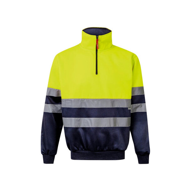 VL THOR LARGE. Zweifarbiges Sweatshirt (300g/m²) aus Polyester-Fleece (100%)