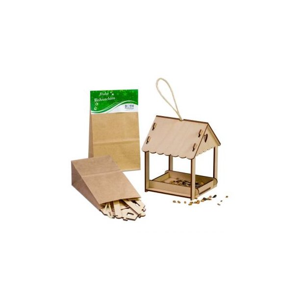 Vogelhäuschen - mit Lasergravur 