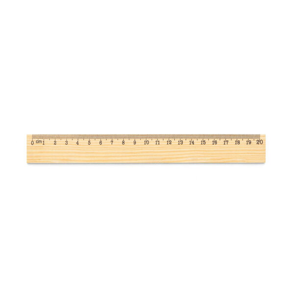 WESLEY 20. Lineal aus Kiefernholz mit 20 cm Skala
