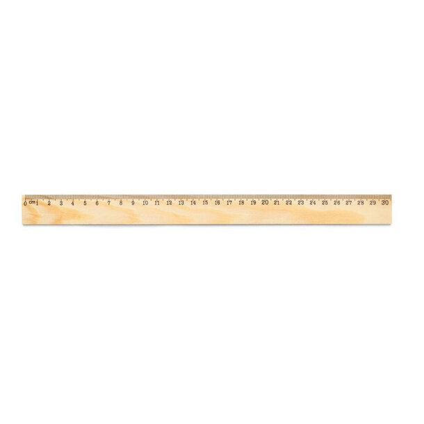 WESLEY 30. Lineal aus Kiefernholz mit 30 cm Skala