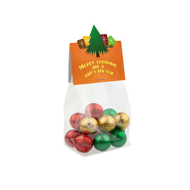 Weihnachten Blockbeutel mit Headerkarte in Ihrer eigenen Form