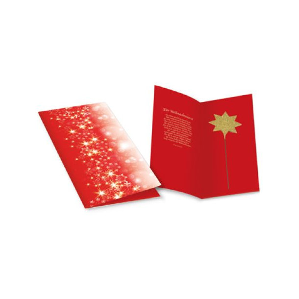Weihnachtskarte Strahlender Stern