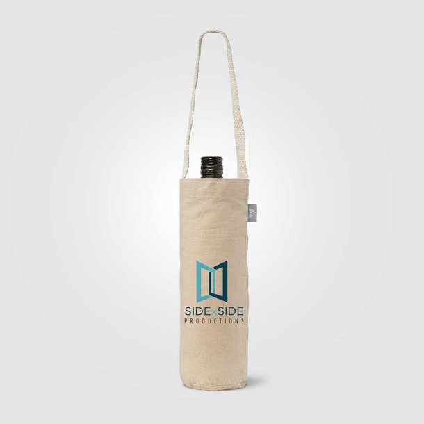Weintasche aus recycelter Baumwolle (180 g/m²)
